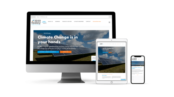 Création du site web de l'organisation 2050today