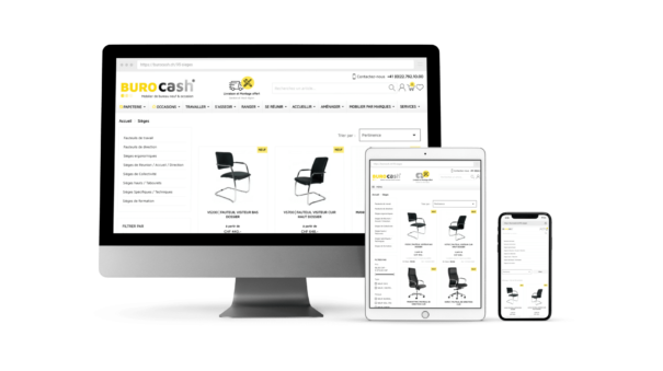 Création du site e-commerce Burocash à Genève