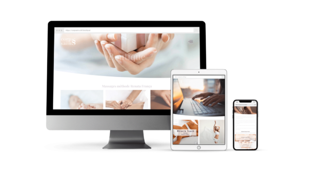 Création de site internet pour cabinet de massage Corps Sain