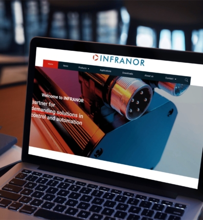 Création du site vitrine de la marque Infranor