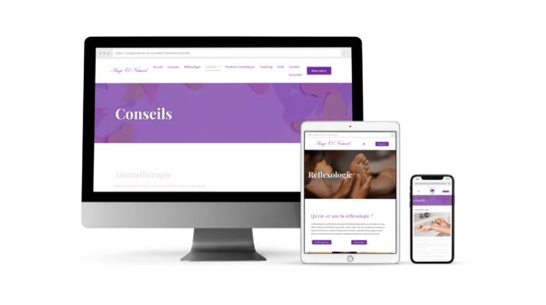 Création du site web de la marque Ange